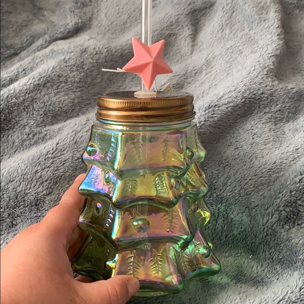 Christmas Tree Drink Glass